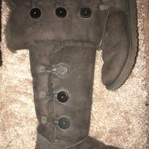 Grey Bailey Botton Tall Ugg Boots